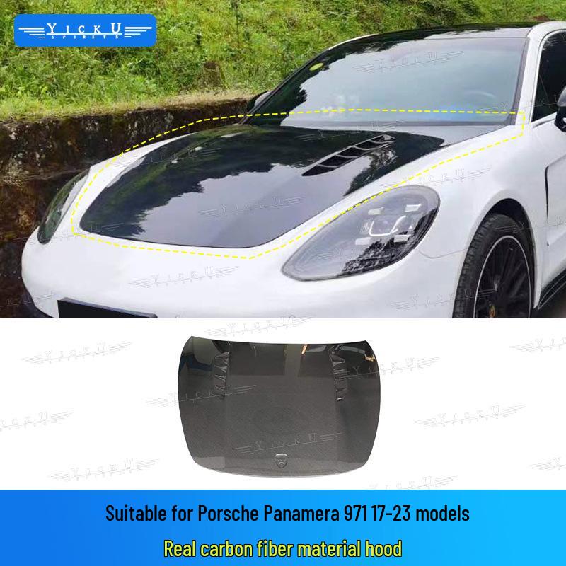 Porsche Panamera 971 Carbon Fiber Body Kit: Front & Rear Lip, Side Skirts, Spoiler, Hood (2017-2023)