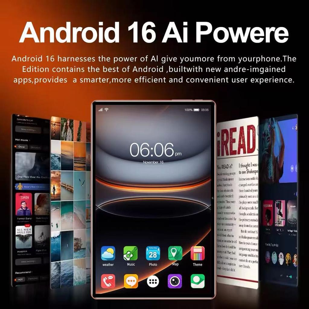 Планшет Android Pad 17 ProMax: Большой экран 16+512 ГБ с защитой глаз