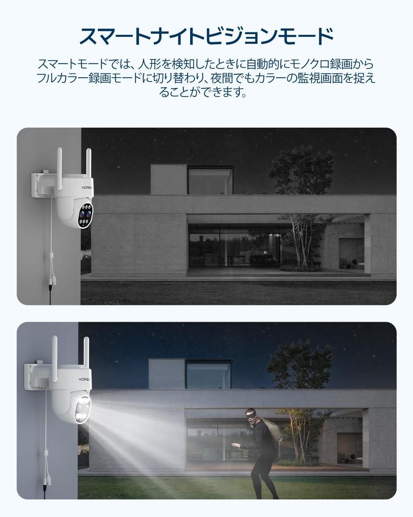 VORGUT Outdoor Security Camera with 10x Optical Wireless Security Camera with Auto Connects up to 10 Cameras in a Set of IP66 AI Motion Warranty