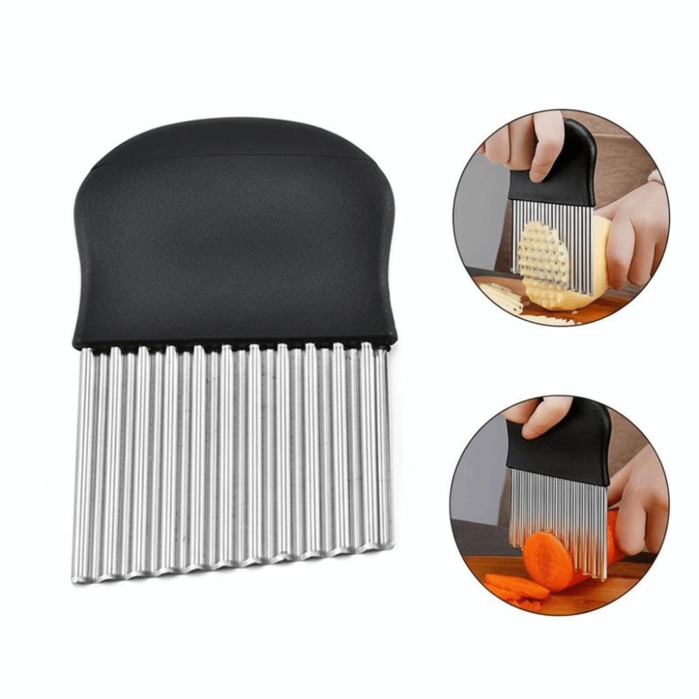 Stainless Steel Wavy Chopper Multi-Functional Vegetable Cutter Potato Chip Slicer  Food Preparation