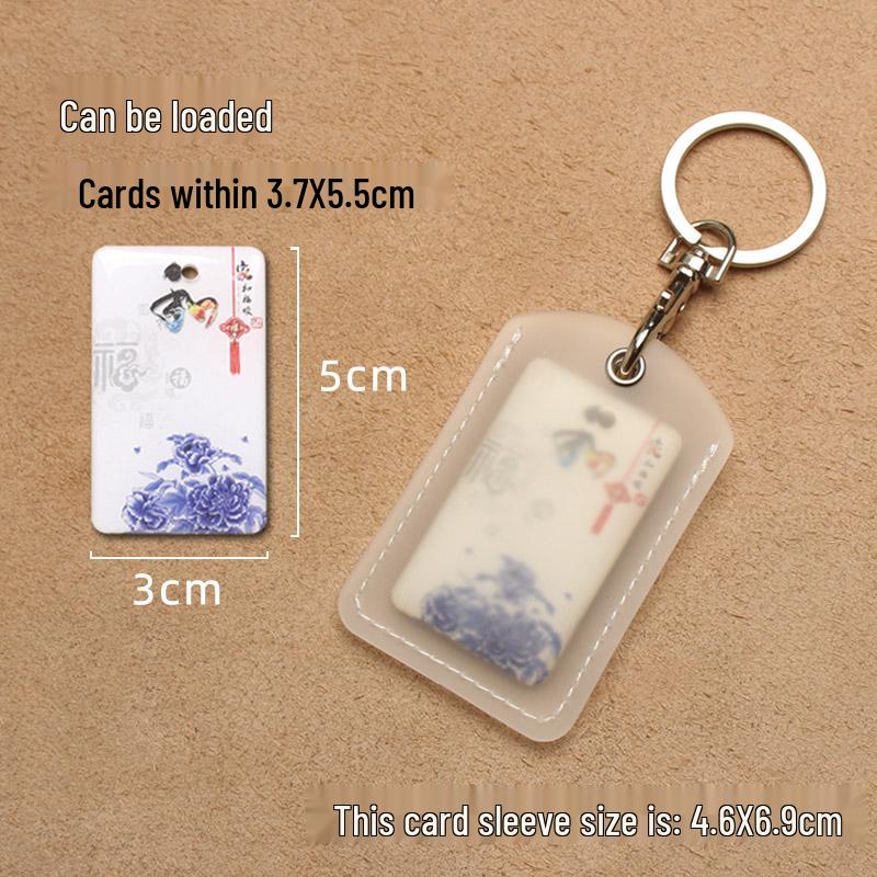 Прозрачный каплевидный держатель для пропусков и рукав для карточки лифта