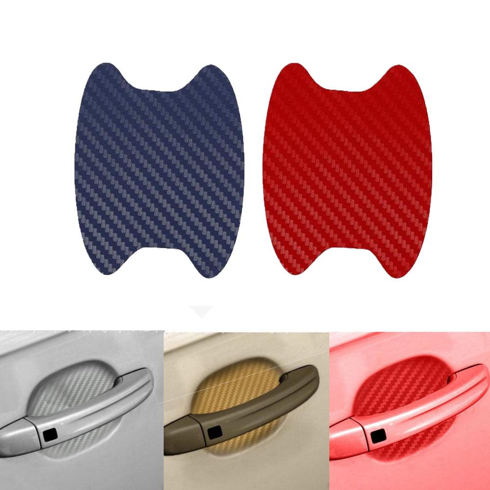 Дверь автомобиля из углеродного волокна, защитная наклейка от царапин, защитная пленка для ручек автомобиля, Стайлинг, внешний стиль автомобиля