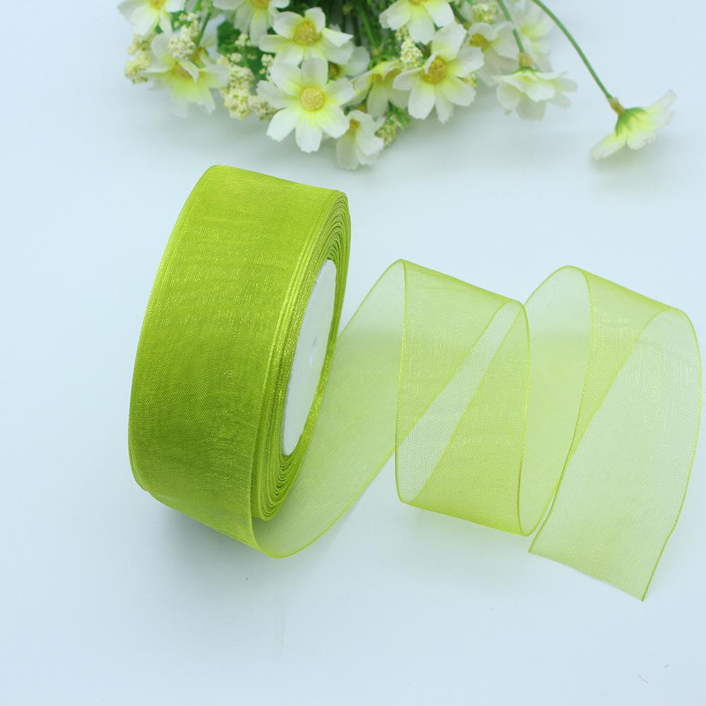 3.8/4 см прозрачная лента из органзы Snow для упаковки рождественских подарков