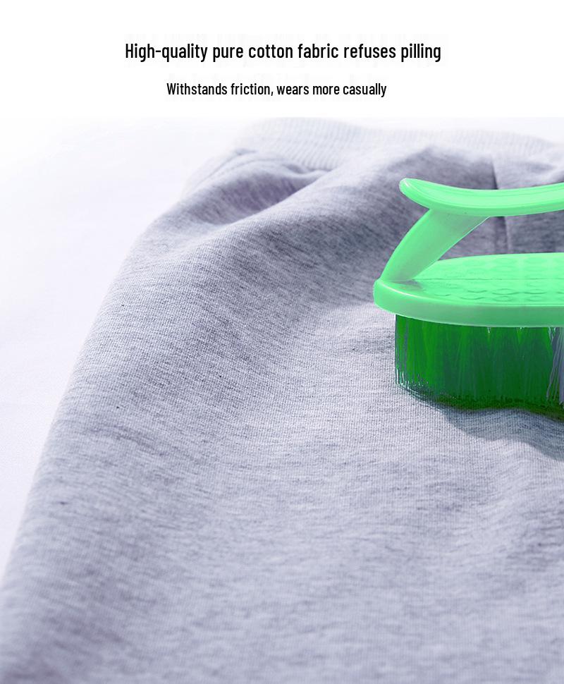 Детский хлопковый худи и штаны - комплект из двух предметов для мальчиков и девочек - весенне-осенняя спортивная одежда