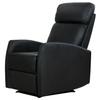 Ergonomic Reclining Relax Armchair in Black PU Leather