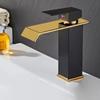Waterfall Copper Core Above Counter Basin Wash Basin Black Basin Faucet Hot And Cold Bathroom Cabinet Toilet Single Hole Faucet