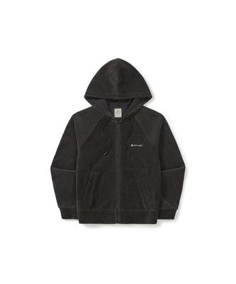 Худи из вельвета на молнии Snow Peak Corduroy Hoodie Zip Dark Размер L Женский укороченный S-Cropped GS-S25WWFFJ73, Мужской/Женский, Угольный,