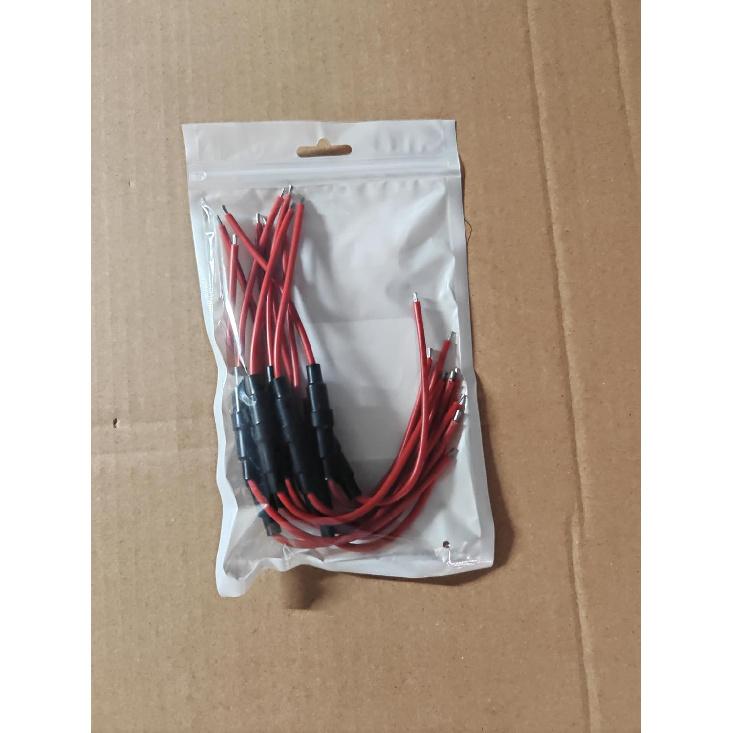 Automotive Car Inline Screw Type 5X20Mm AGC Fuse Holder 16 Awg Wire (Pcak Of 10)