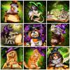 Diamond Art Painting Kits Animal Diamond Embroidery Cross Stitch Cat Pictures Of Rhinestones Mosaic Handmade Gift