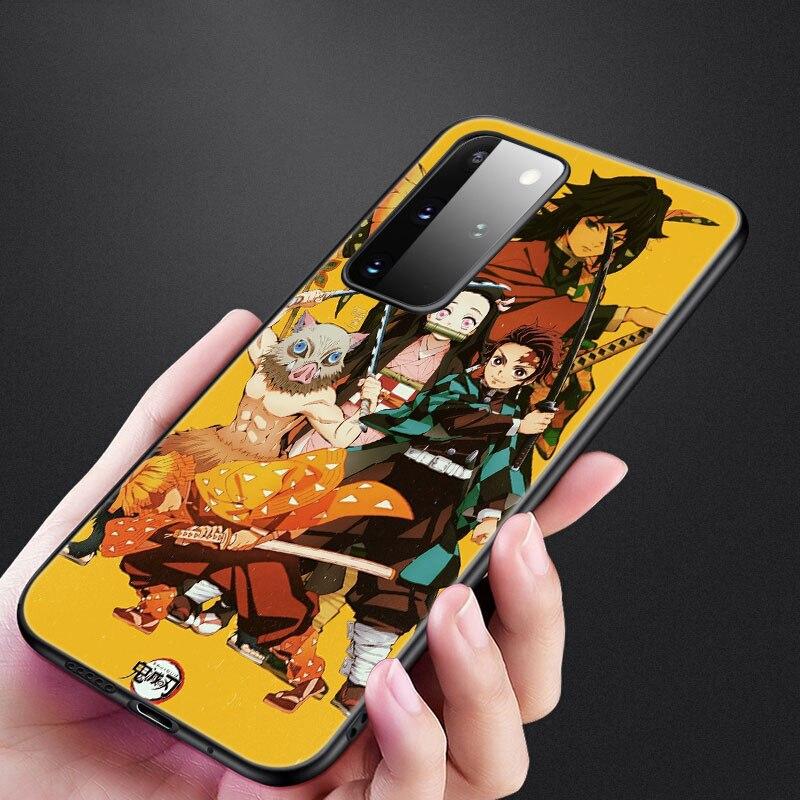 Чехол Kimetsu No Yaiba Demon Slayer в стиле аниме для Samsung Galaxy S20 S21 FE S10 Lite Note 20 10 Lite S8 S9 S10E S10 Plus Ultra Cover