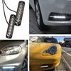 Poopee LED Daytime Running Lamp, Waterproof, Blue/White, for /24V Cars, Dustproof, Shockproof, 6 LEDs,