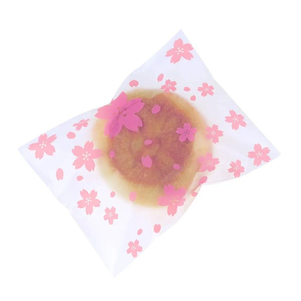100Pcs Plastic Candy Gift Bags Transparent Cookies Baking Packaging Bag Xmas Party Decor Favors