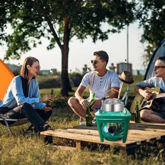 Портативная 8-фитильная керосиновая плита Легкая походная плита-обогреватель для приготовления пищи на открытом воздухе, барбекю, пикника, кемпинга, пеших походов, керосиновая печь, горелка