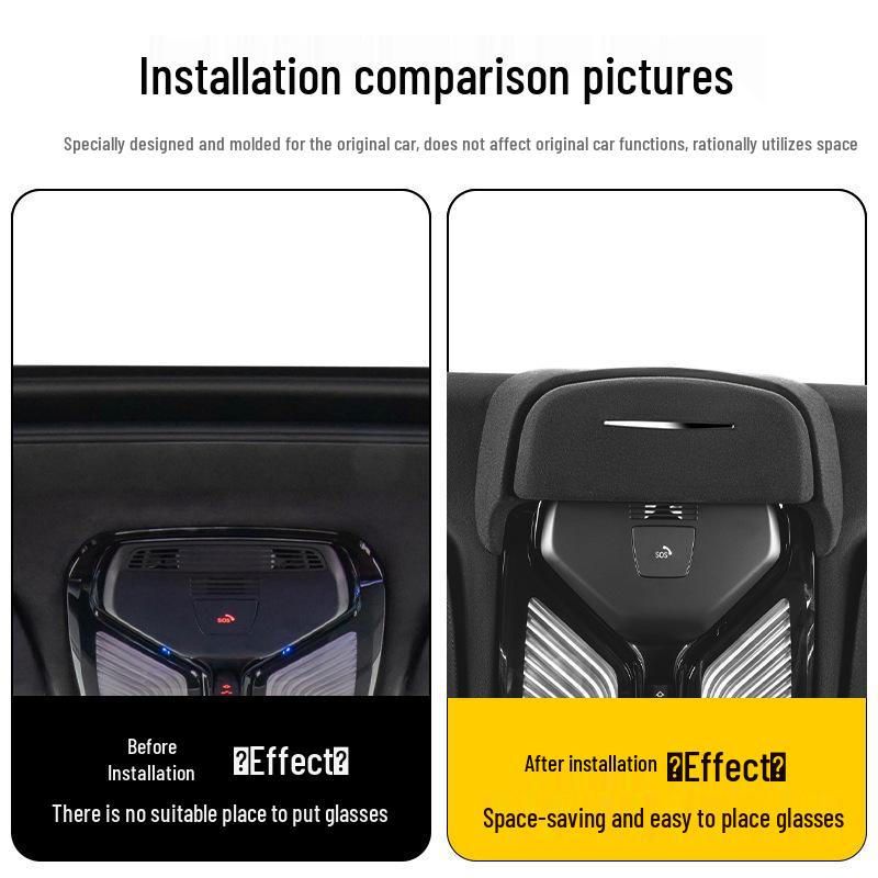 Зажим для очков из замши и футляр для хранения солнцезащитных очков, совместимые с BMW.