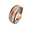 Colorful Bohemian Multi Layered Leather Wristband Jewelry Accessories Unisex Bracelet