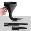 1pc Universal Fit Flexible Car Funnel with Extended Hose, PP Material, Multi-Color Oil and Water Adding Funnel for Cars and Motorcycles