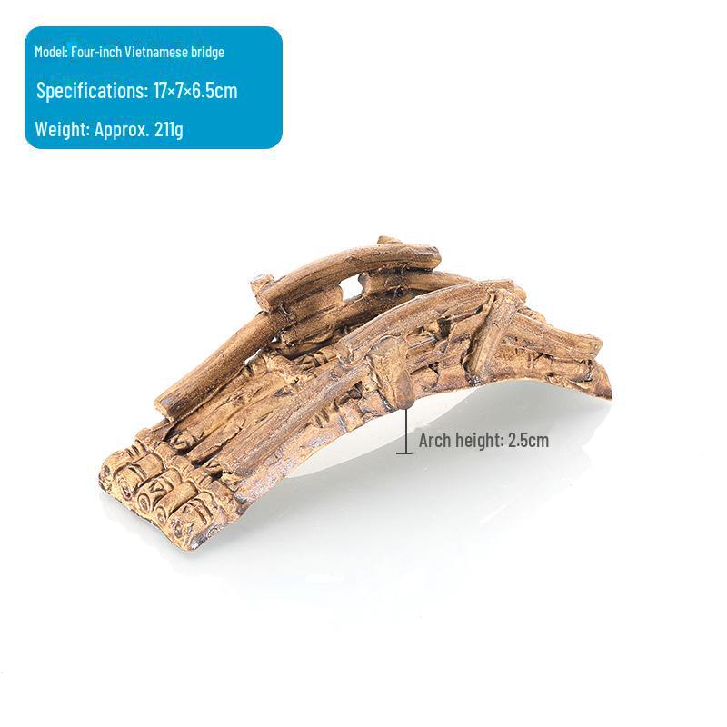 Аквариумный декор Керамические каменные мосты: Ландшафтный дизайн аквариума, микроландшафтные альпинарии и украшения для бонсай