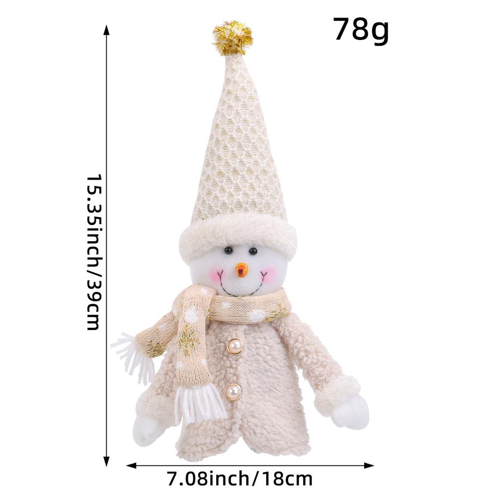 1 шт. Фигурка Санта-Клауса Чехол на винную бутылку Полиэстер ПП Хлопок Рождественский декор для стола Праздничный подарок Украшение для винной бутылки