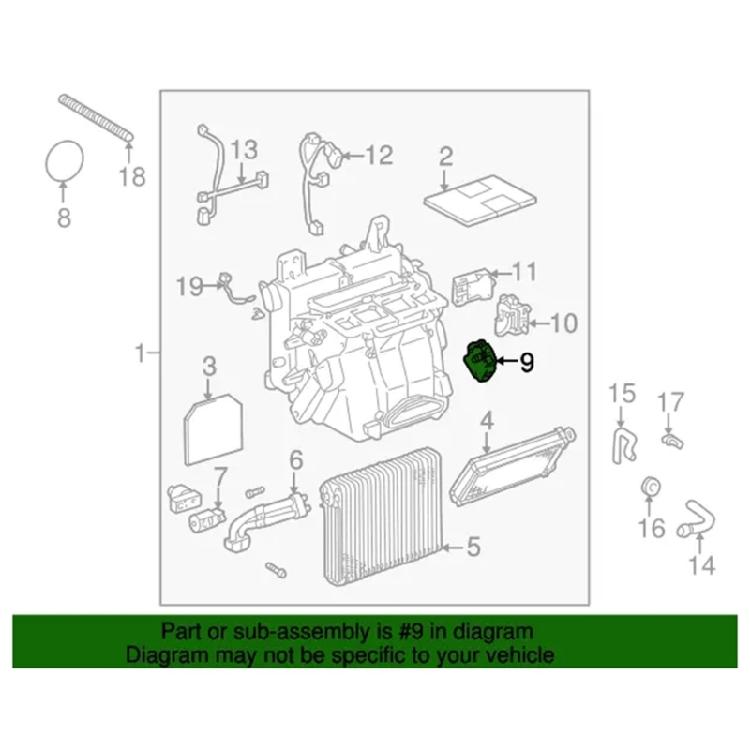 Заслонка смешивания воздуха системы климат-контроля Автомобильный аксессуар Сервомотор привода заслонки в сборе 8710630341 8710630341