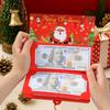 Christmas Santa Claus Money Card Christmas Party Decoration Kids Favor 2025 Xmas Red Money Card Navidad Natal New Year Gift 2026