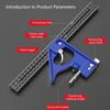 Aluminum Multiple Function Combination Square with Positioning Holes Accuracy Measuring Tool 300mm for Woodworking