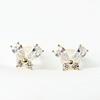 Butterfly Earrings Silver Earlobe Guest Look Guest Shape Silver 925 Gold Plated Earlobe Cinch Cubic Zirconia