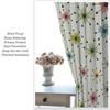 "Atomic Starburst" Curta – Colorful Dots & Lines In Retro Pattern, Rod Pocket Drapes For Living Room Or Bedroom (21X45In)