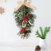Рождественский венок-слеза, гирлянда для входной двери, искусственная гирлянда для гирлянды
