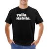 Yalla Habibi Футболка черная хиппи одежда корейская мода для мальчика Футболка мужчины