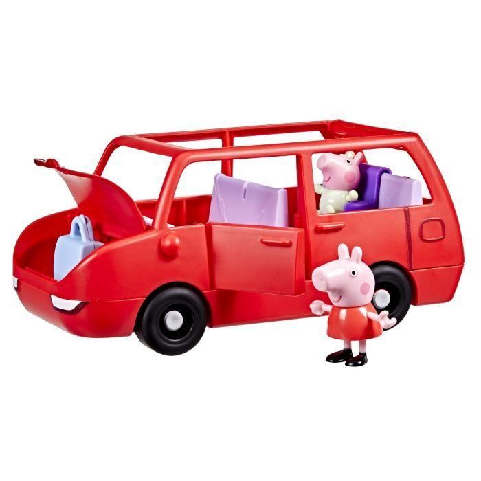 Peppa Pig La grande voiture familiale, coffret avec véhicule et 2 figurines, à partir de 3 ans