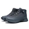Men Hiking Boot Anti Splash Water Outdoor Sneakers Rotating Button Hiking Shoes  Comfort High-Top Trekking Walking Shoes Non-Slip Warm Suitable