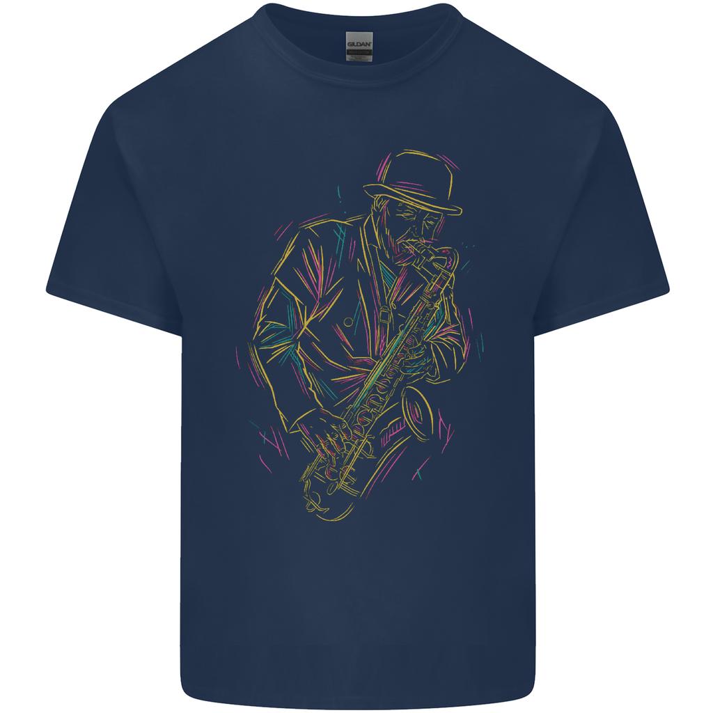 Jazz Colourful Saxophone Player Unisexs Light Cotton TShirt