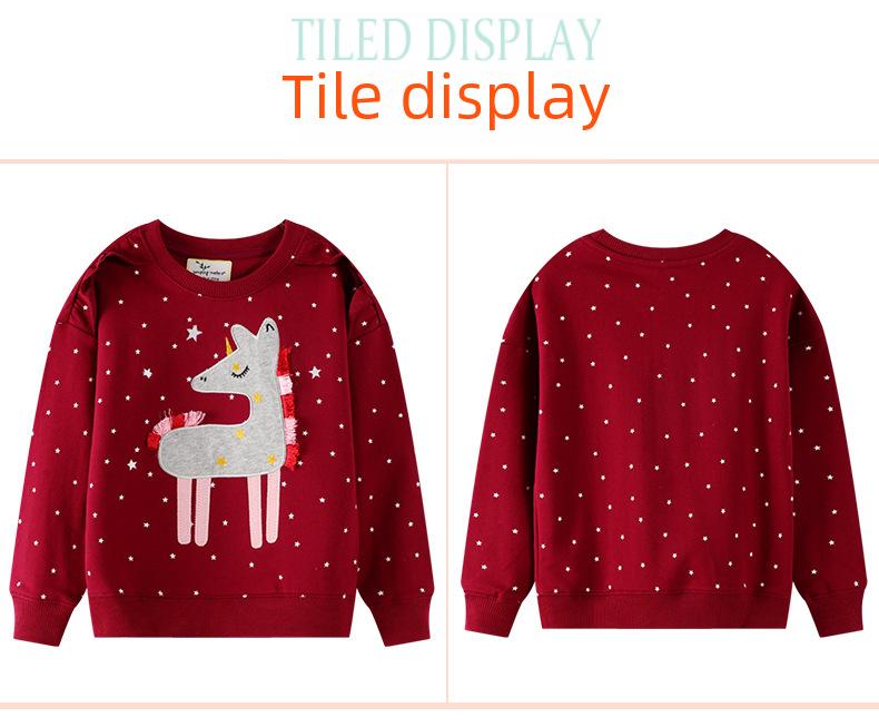 Свитшот для девочек осень/зима 2024 года — новое весеннее поступление для детей