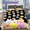 K-pop Skzoo Pattern Bedding,Quilt Set Quilt Cover Pillowcase Home Birthday Gift (1*duvet Cover+2*pillowcase,without core)SSJT0917102