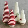 2025 Cotton Rope Artificial Christmas Tree Handmade Small Pine Tree Figurine New Year Navidad Ornaments Tabletop Decorations