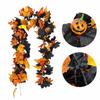 Realistic Artificial Maple Leaf Garland Plastic Artificial Hanging Vine Garland  Front Door Decor