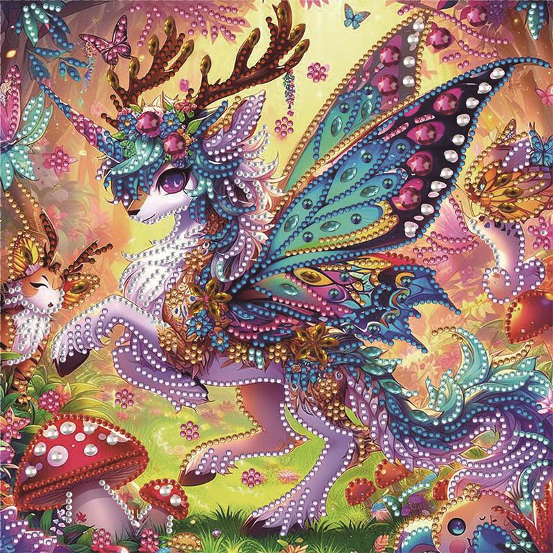 5D Abnormal Diamond Painting Set Kitten DIY Diamond Decorative Painting