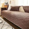 Winter Warm Thick Velvet Sofa Covers Solid Color Luxury Plush Sofa Towel L-shaped Sectional Non-slip Slipcovers for Living Room