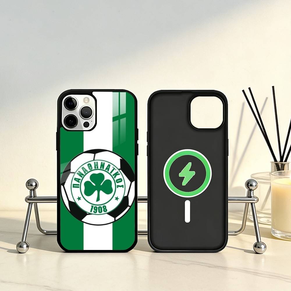 ART P-Панатинаикос А-Афины PA Чехол для телефона iPhone17,16,15,14,13,12,11 Plus,Pro Max Магнитный Для Magsafe Беспроводной Зарядки