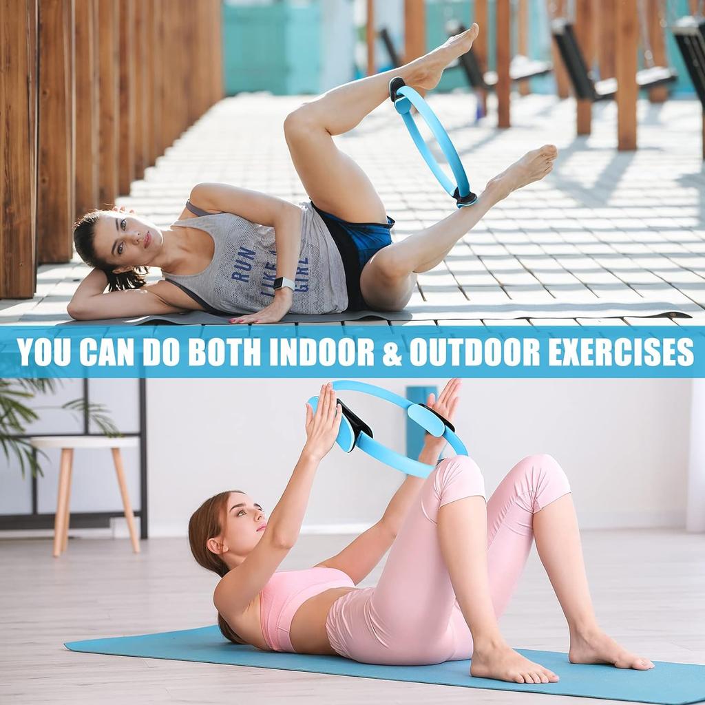 Yoga Assisted Pilates Circle Pelvic Floor Muscle Trainer for Beautiful Legs, Hips, Elastic Fitness Resistance Ring