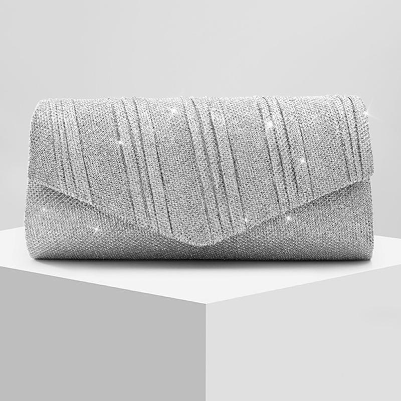 Новая женская блестящая вечерняя сумка, свадебная сумка, банкетная универсальная сумка через плечо, сумка-кроссбоди на цепочке