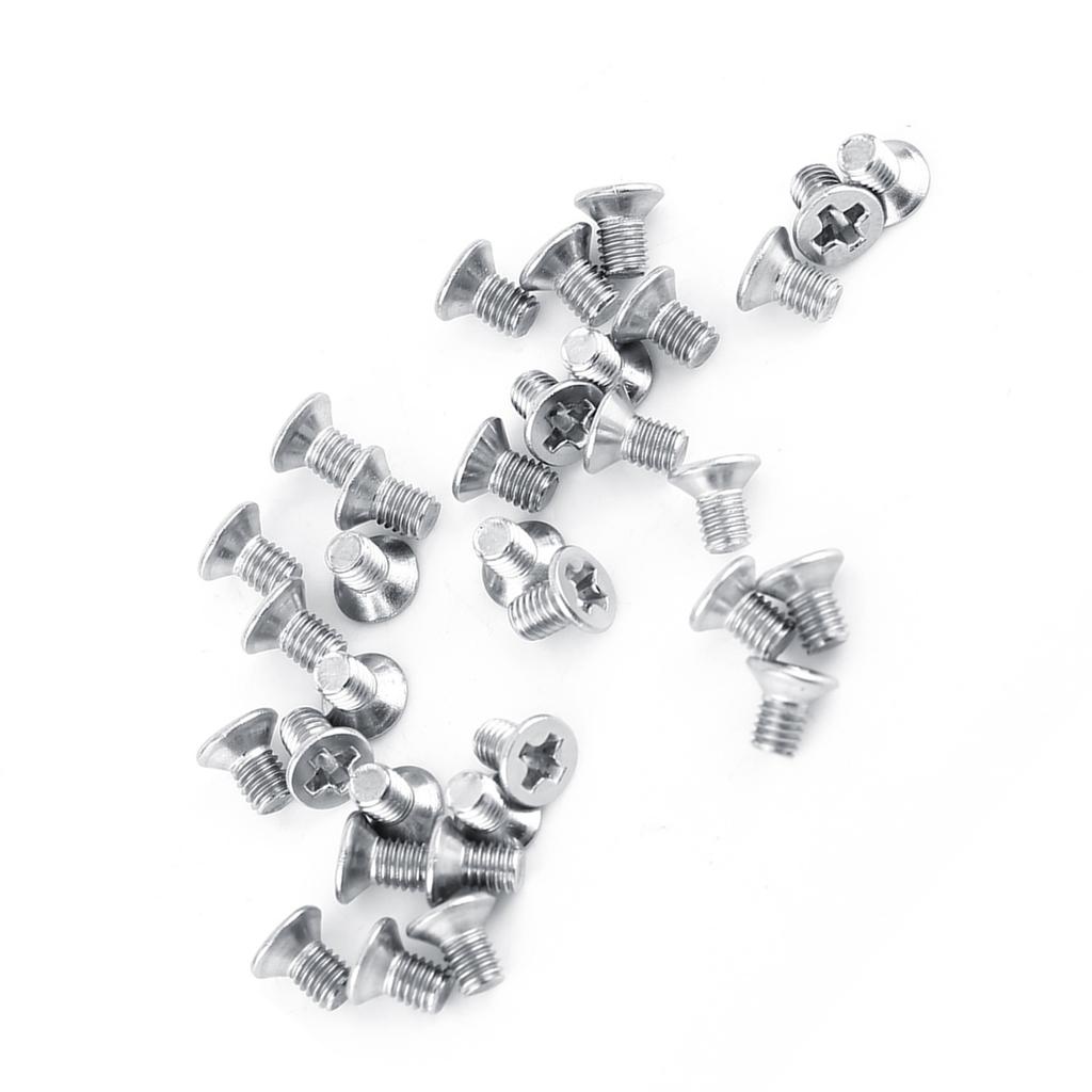 100Pcs Bag 9Types M3 Flat Head Stainless Steel SS304 Machine Countersunk Screw Bolt Fastener