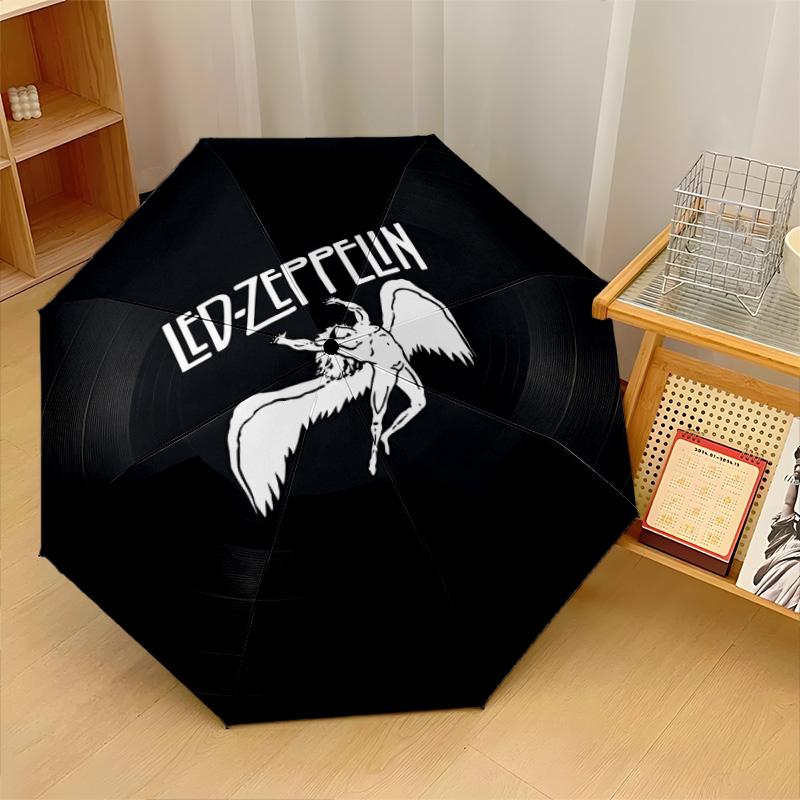 Принт Led Zeppelin 8?Автоматический зонт с ребрами, ветрозащитный, легкий, складной, для путешествий на открытом воздухе