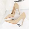 Bigtree Сексуальные туфли на очень высоком тонком каблуке в европейском и американском стиле, одинарные туфли на высоком каблуке с неглубоким ртом и сбоку, в стиле ретро со змеиным узором