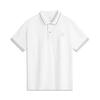 Серия Уэйд Колорблок Удобная Простая Универсальная Футболка-поло с коротким рукавом Мужские топы Стандартный-Белый APLU755-2
