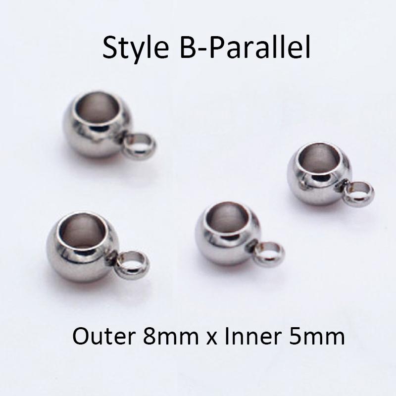 10pcs Stainless Steel Spacer Beads Pendant Charms Clasps Gold Color Bail Beads for DIY Jewelry Making Findings Hole 2-4mm Beads