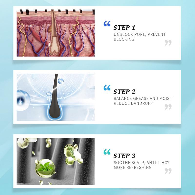 PURC Гель для кожи головы от перхоти, отшелушивающий, освежающий, против зуда, питательный продукт для ухода за волосами, 60 мл