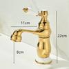 Antique Basin Faucet Gold Torneiras Bathroom Faucet Sink Faucet Single Handle Hole Faucet Basin Taps Hot Cold Mixer Tap Crane