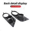 Carbon Fiber Fog Light Cover for BMW E46 M3 2001-2006 Glossy Black Fog Lights Grill Frame Surrounds Air Duct Fog Lamp Hood