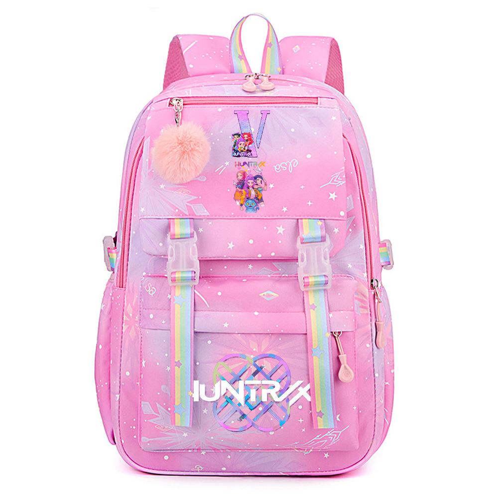 Аниме Милый K-Pop Истребители Демонов Принтованный Рюкзак для Подростка Студента Девушки Мальчика Рюкзак Сумка Книжная Сумка Большая Вместимость Дорожная Сумка Mochila